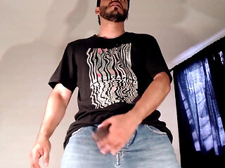 Masturbation Wearing Jeans