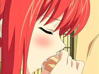 Hentai guy fucks hot adult redheads
