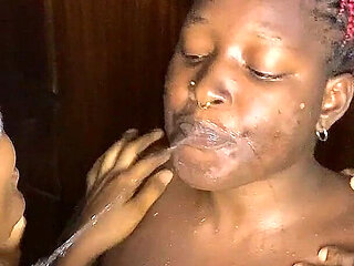 All Black Lesbian Piss Perverts Threesome