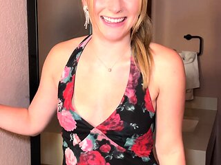 Blondie gave him a blowjob for New Year POV