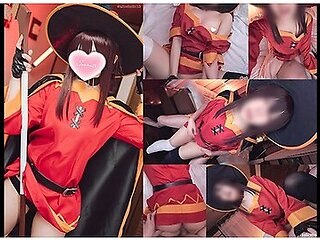Aliceholic13konosuba Megumin Cosplaying: Aroused Ntr Ecchi Hentai Video