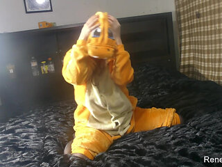 Renee Sakuya in a Charizard Suit Dancing, Silent Film