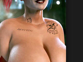 Big Breast Harley Quinn Being Beautiful as Ever