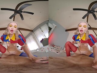 Emma Rosie as the Joker in Hardcore Balatro Uniform