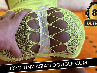 18yo Tiny Asian Double Cum