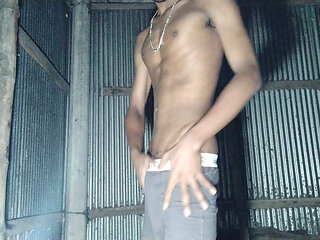 Hot boy smoking and massage her big cock