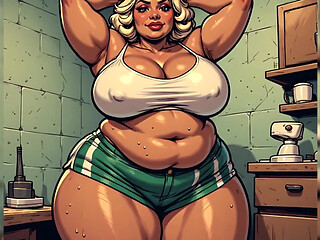 BBW Chubby Babe Art