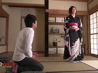 Reiko Kobayakawa's Hot Kimono Blowjob & Hardcore Fuck
