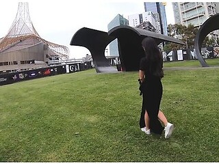 Asian Girl Visits Melbourne To Ride A Big Cock - Twosetduet