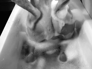 My girlfriend-in-law taking her quiet bath!