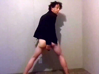 Trying Clothes Playing, Dressing and Undressing - Dark Zip-up Jacket Pt 13