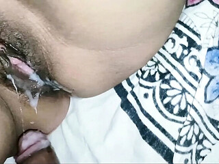 Nepali amateur best friend watching reels while boy cumming closeup