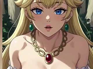 Gol Topless Animation Hot Princess Peach