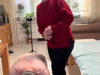 DomLadyMia-SlaveOfM Red welts for the slave Part2