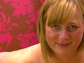 Horny Mature Lady April Rubs Her Pussy on Camera for You