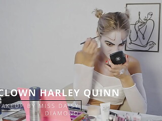 Harley Quinn Makeup Tutorial by Miss Daisy Diamond for Halloween