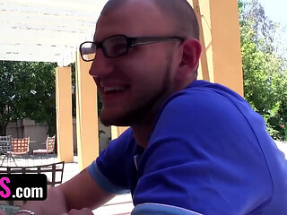 BFFS - Lucky nerd gets to tutor three hot ladies on study group rewarded him with their pussies