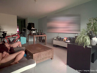 Moaning and Touching Myself to a Hot BBC Porn Scene