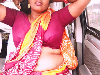 Car Sex.desi Stepmom and Stepson Long Drive for Fucking. Telugu Dirty Talks.
