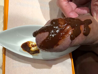 Cock hot sauce dipping