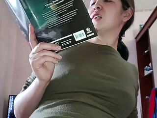 While I was reading, my stepbrother took advantage of me and fucked me.