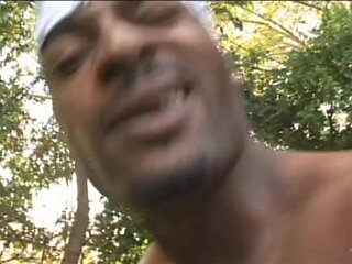 Black Deja Vue Boldly Proclaims Her Desire for Doggy Style Humping on the Outdoor Couch.