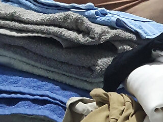 Step mom get undressed in front of step son dick