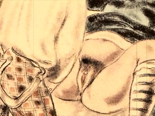 vintage erotic drawings