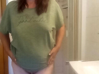 The scent of last night mature MILF in the shower 52 and uncensored