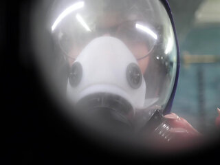 Gas Mask Respirator Breath Play - Complete Femdom Control