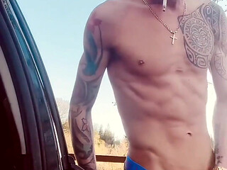 Chav Wank. British Chav Outdoors Risky Play