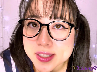 Don't Get Caught! Risky Fun with the Cute Asian Schoolgirl -ASMR HJ
