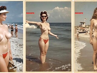AI Upscaled Ai Generated Babes Beach Beautiful