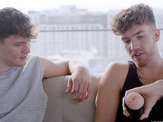 OMG! Two guys share the same fleshlight!