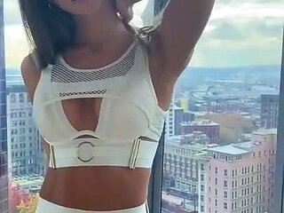 Teen Girl Solo Masturbation and Striptease 27