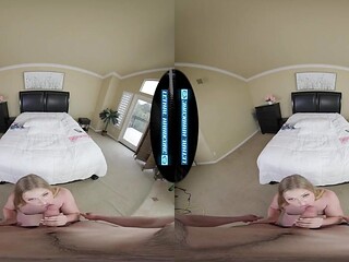 Curvy Ex GF rides big dick in VR