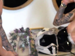 Gin Girl Skips Class to Go Fuck Her Boyfriend on a Motorcycle - Danner Mendez and Luna Vitaler
