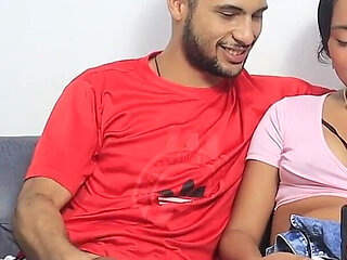 I Was Accompanying My Hot Latina Stepsister. She Was Doing Work for University and She Got Horny and Started Sucking My Dick.