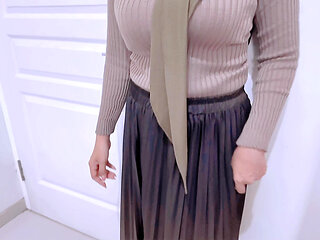 Boss traps sexy hijab secretary