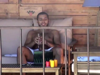 Exhib to the cum of straight Arab masturbating