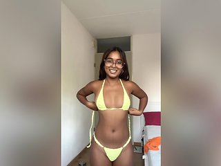 Try On Haul Lingerie: Watch This Petite Indian Try On Cute Lingerie