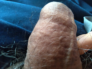 man with his incredibly hard cock alone