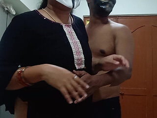 Desi girl pussy eating and standing position of fucking