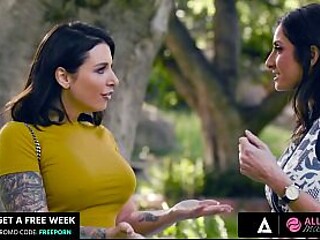 Silvia Saige and Ivy Lebelle meet for a relaxing massage session that