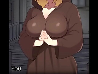 A Nun with big tit