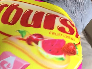 I Got Fucked and Creampied Through My Tight Starburst Shorts