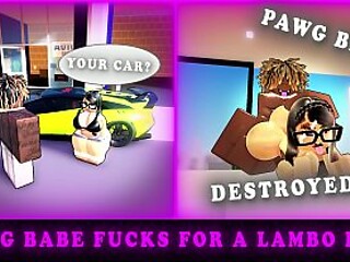 PAWG babe rides BBC for a sensual lambo ride