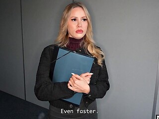 Blonde Agents Take Hard Anal in Public Roleplay