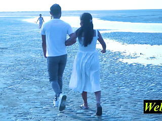 ITLE: Cute Indian teen girlfriend gets drilled at the beach