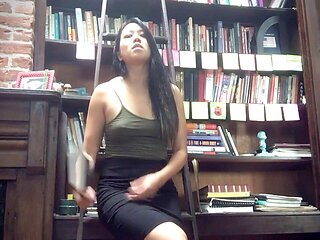 Strict librarian Dominatrix Mara takes charge in the library